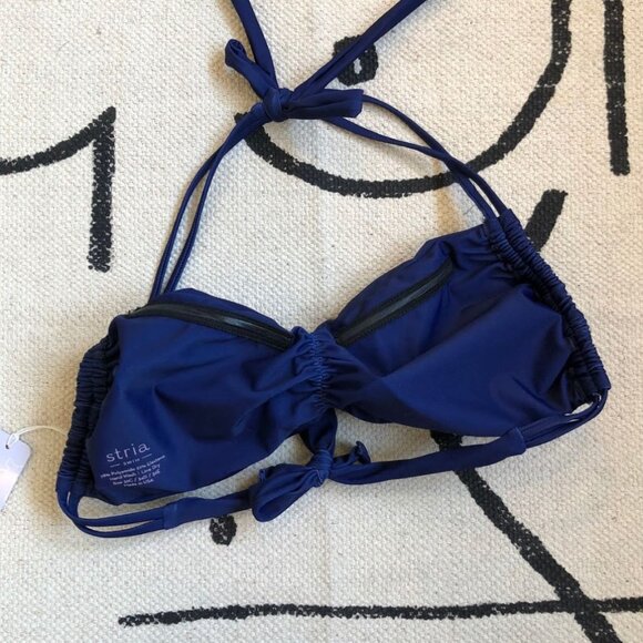 stria Swim Blue Bandeau Bikini Top - Picture 7 of 7